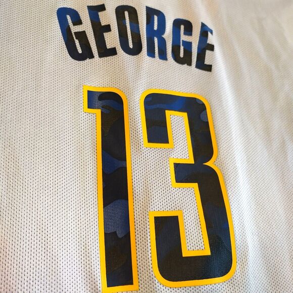 Indiana Pacers Paul George Jersey 13 Camo Print XXL 76ers Basektball Blokette - Picture 3 of 5
